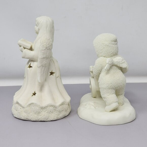 Angel &‎ Child Figurine Jade Angel Candle Holder Dept 56 Child With Wheelbarrow - Picture 2 of 13